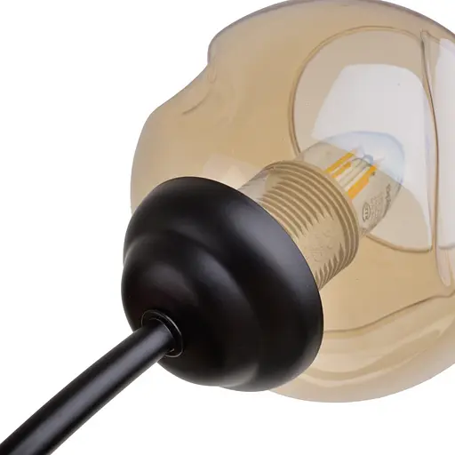 Люстра стельова Brille в спальню Е27 60W BK (LK-719C/5) - фото 2
