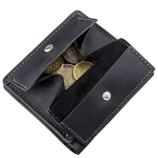 Кожаный портмоне Grande Pelle 9.5х10х2 см acs0015076 - фото 5