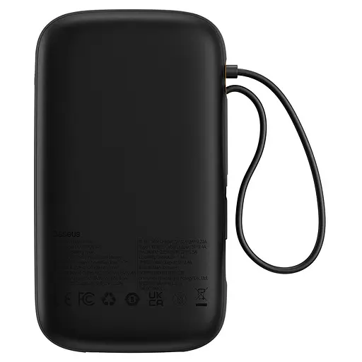 Зовнішній акумулятор Baseus Power Bank QPow2 Dual-Cable 20000mAh 22.5W (P10055000112-B1) Black - фото 4