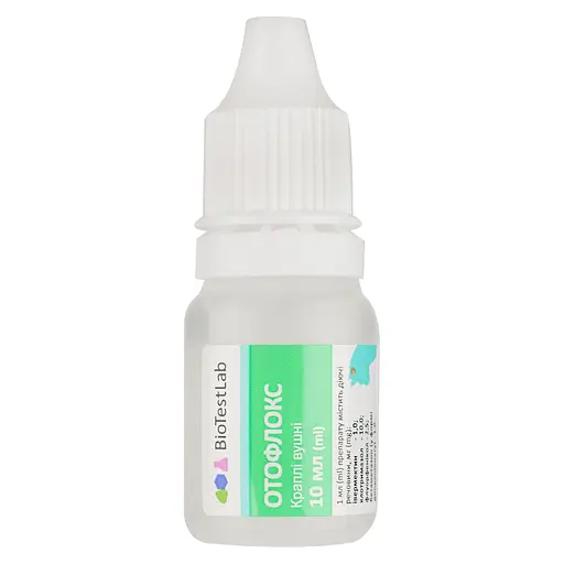 Уцінка. Краплі вушні BioTestLab Отофлокс від отитів для собак і котів 10 мл - фото 2