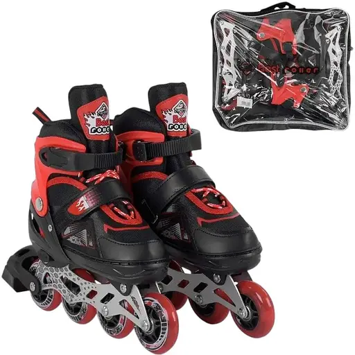 Ролики Best Roller 8211-S р. 30-33 червоні - фото 2