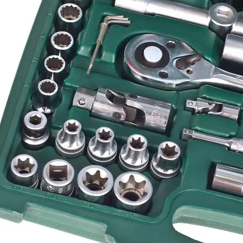 Набор торцевых головок Hans профессиональный 1/4DR4-14 мм и 1/2DR10-32 мм 108 предметов (TK-108) - фото 11