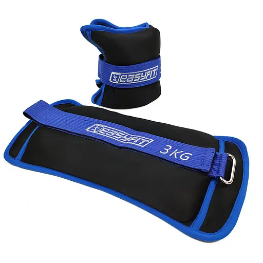 Обтяжувачі для ніг та рук з металом EasyFit MYAKI по 3 кг (пара) (EF-AWTN-300) - фото 1