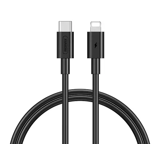 Кабель Remax Marlik Type-C to Lightning PD 20W 1 м Чорний (RC -175i-b) - фото 1