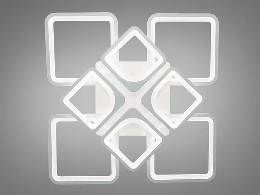 Современная светодиодная кухонная люстра с пультом, 135 Вт, белая - фото 2