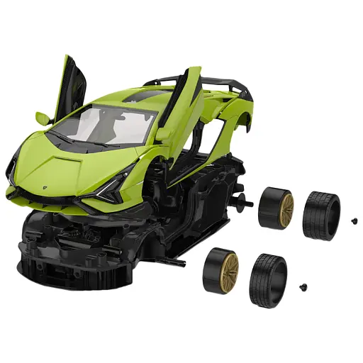 Машинка-конструктор Rastar Lamborghini Sian 1:18. Зеленый - фото 5