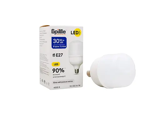 Лампа Brille світлодіодна LED E27, 30W NW T - фото 4
