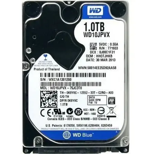 Жесткий диск 2.5 WD 1TB WD10JPVX Б/У - фото 1