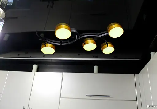 Люстра потолочная Brille в зал LED 75W WW+NW+CW BK+G (BR-01 642C/5) - фото 2