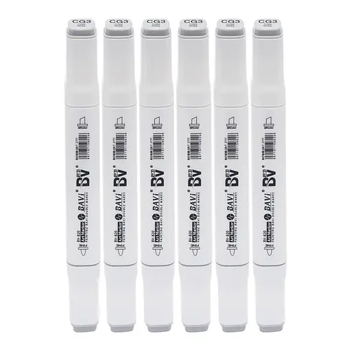 Скетч-маркер двусторонний Bavi №CG3, на спиртовой основе, 10 шт.