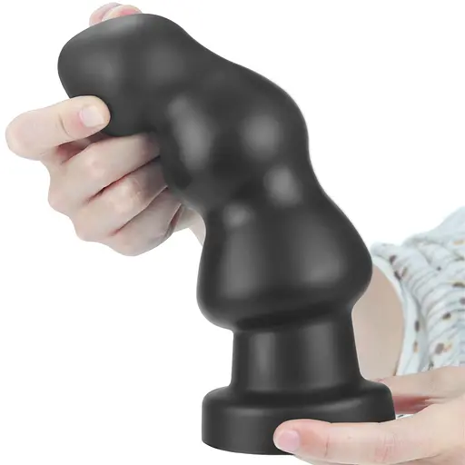 Анальна пробка LoveToy King Sized Vibrating Anal Rigger 20 см (чорний) - фото 3