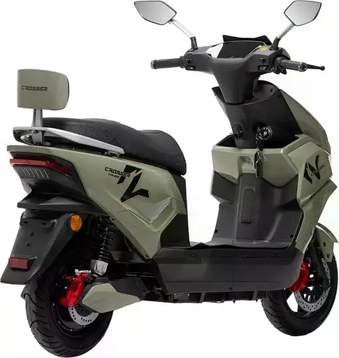 Електроскутер Двомісний Crosser CR23 (2500W, 72V/23Ah) Зелений - фото 3