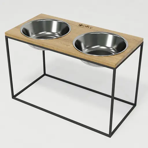 Hollky Base XXL40 — миски на підставці для дуже великих собак (2 × 2,8 л) - фото 2