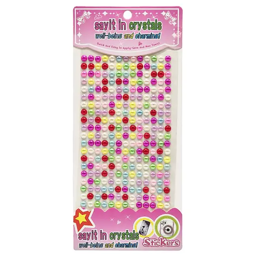 Полубусины наклейки Bambi Планшетка-№28, 6 мм, на планшетке 260 шт - фото 1