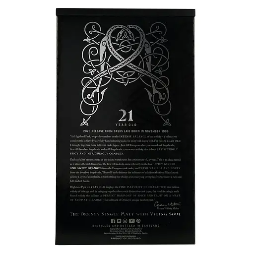 Виски Highland Park 21 Year Old 46% 0.7 л в подарочной упаковке - фото 4