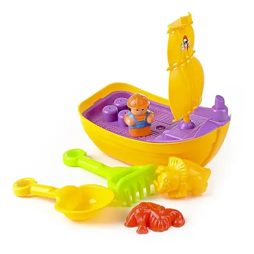 Ігровий набір для пісочниці Кораблик грабельки IE629