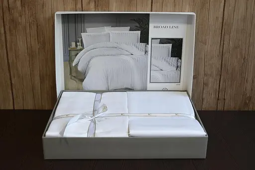 Постільна білизна Broad Line White Сатин First Choice pbe0052019 - фото 2