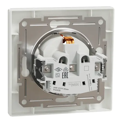 Розетка Schneider Electric ASFORA со шторкой, белая (EPH2900221) - фото 3