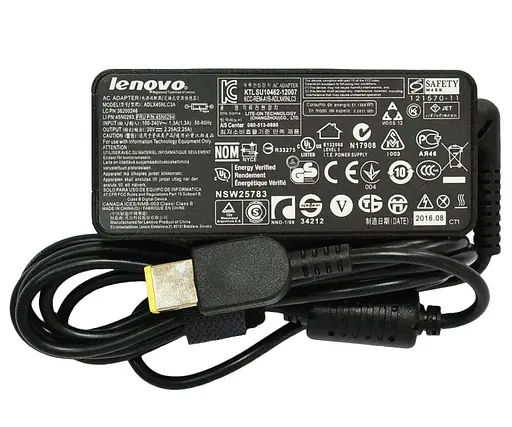 Блок живлення Lenovo ( 20V 2,25A 45W) Square tip with pin A+ "Б/У" - фото 1