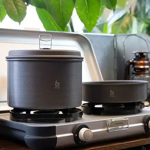 Набор посуды Bo-Camp Explorer 4 Pieces 19 Hard Anodized серый/зеленый (DAS302733) - фото 14