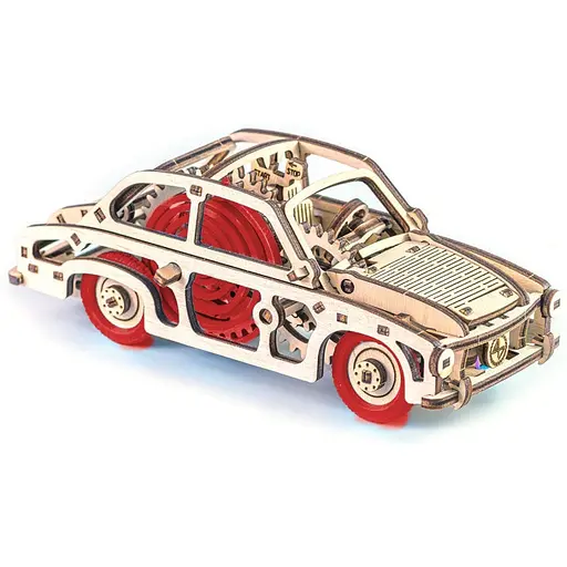 Деревянный конструктор Polish Legend Time For Machine T4M380302 Красный - фото 1