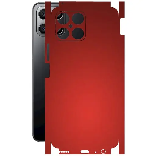 Защитная пленка StatusSKIN для Honor X8 Корпус Винил красная матовая