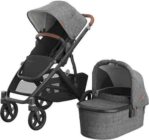 Універсальна коляска 2 в 1 Uppababy Vista V3 Greyson Charcoal Melange (0303-VIS-EUGRY) - фото 1