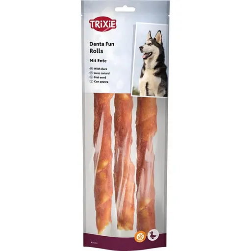 Ласощі для собак Trixie Denta Fun Паличка для чищення зубів з мармуровою яловичиною 17 см 3 шт. 140 г