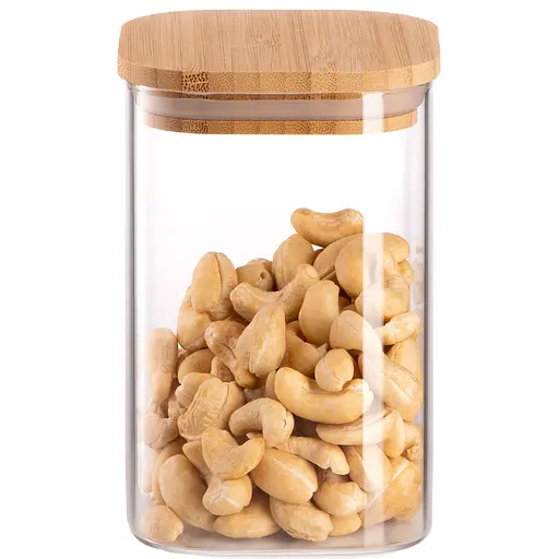 Банка для зберігання Ardesto Midori скло 500 мл квадратна прозора (AR1348BBS) - фото 2