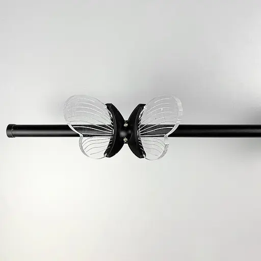 Бра у чорному корпусі з метеликом справа Line F WC 18 BK R - фото 2