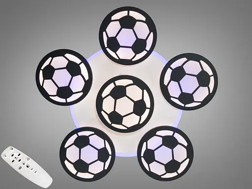 Светодиодная люстра футбольная тема, 105W, черного цвета - фото 1