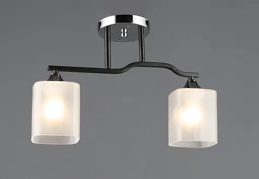 Люстра на два плафона A4456/2 (Черный+Хром)