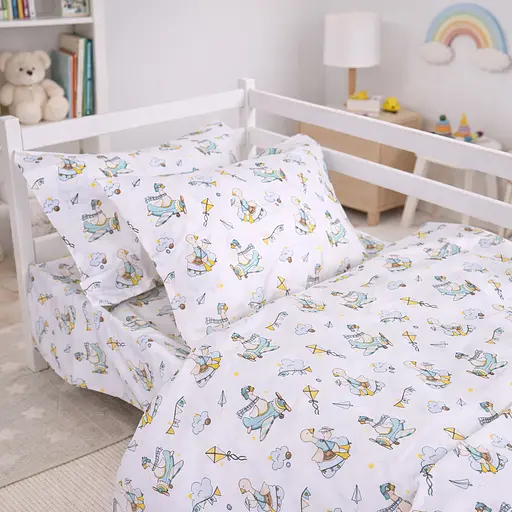 Комплект постільної білизни Mirson Бязь Little Goose 110х140см (2200012575642) - фото 1
