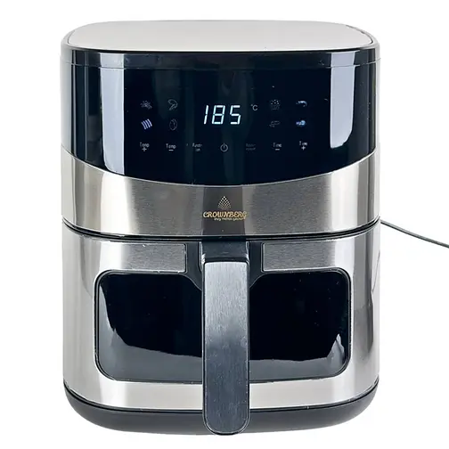 Аерофритюрниця Crownberg CB-5554 з антипригарною чашею безолійна 6.5л 2000Вт Чорний - фото 2