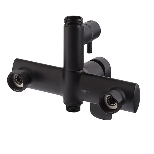 Душова система Koer KB-52028-05, 2 функції KR5310, Чорний матовий - фото 6