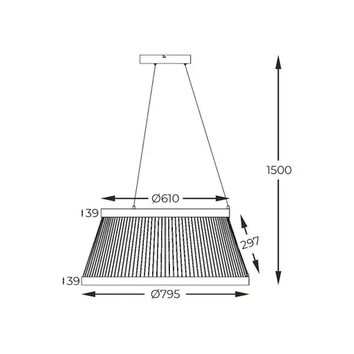 Подвесная люстра BALU MD3328-2M-3BT Zuma Line - фото 4
