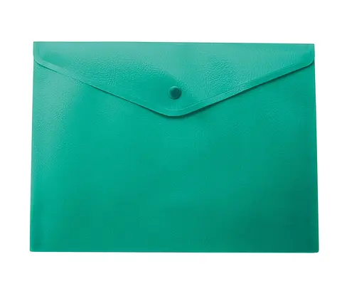 Папка-конверт, на кнопке, А5, BM.3935-99 BUROMAX, матовый полупрозр.пластик (4823078953421) Зелёный - фото 1
