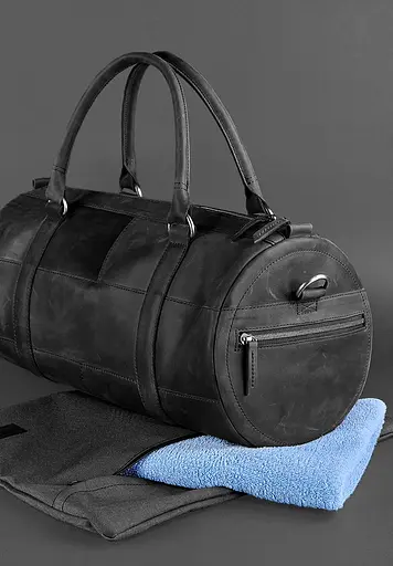 Шкіряна сумка Harper чорна Crazy Horse - фото 5