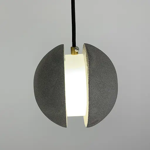 Підвіс MOON CONCRETE у вигляді розділеної сірої бетонної кулі Line.F MJ 169-140 GR - фото 5