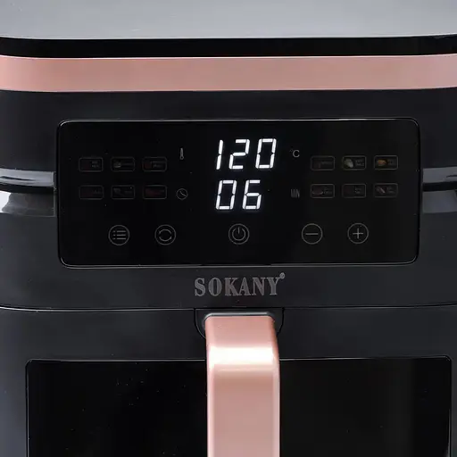 Аэрофритюрница безмасляная Sokany SK-10033 7 л электрическая с сенсорным управлением 1800 Вт - фото 4
