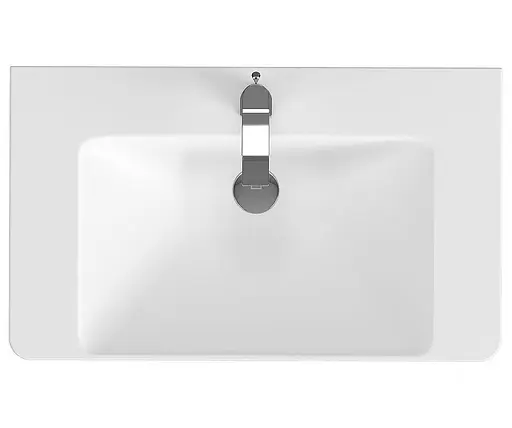 Тумба для ванної кімнати Cersanit Lara CET В390 з раковиною Mille 80 см Горіх S801-362 30412 - фото 4