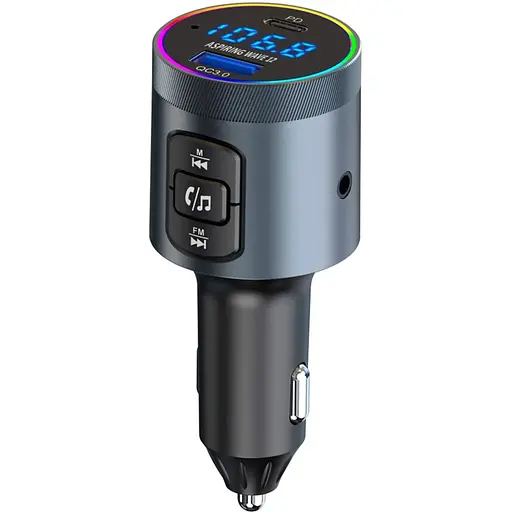 Автомобільний FM-трансміттер Aspiring Wave 12 48W PD LED/Bluetooth/microSD/QC3.0,USB-C 30W - фото 7