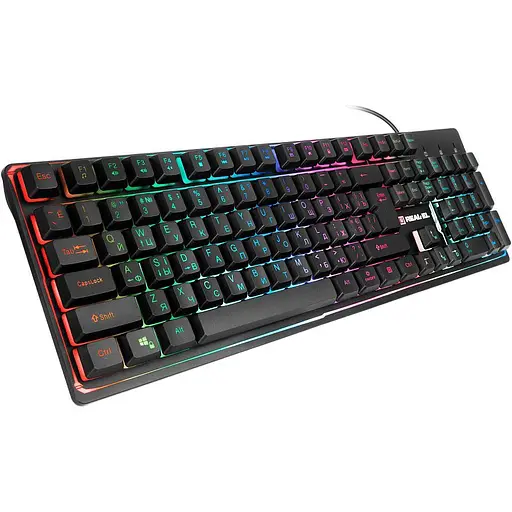 Клавіатура Real-El Comfort 7011 Backlit Black EL123100043 (128771) - фото 6