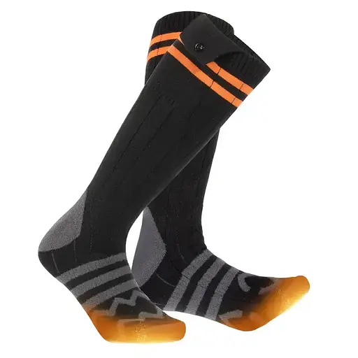 Носки KC-S0029 с подогревом и блоком питания 4000mAh на дистанционном управлении (Серые) - фото 7