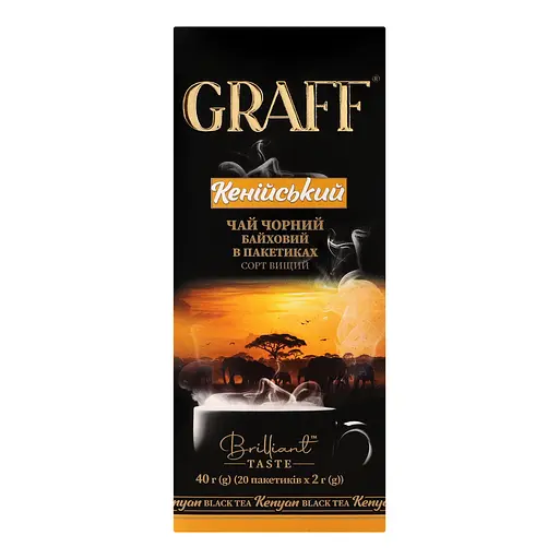 Чай черный Graff Kenyan в пакетиках 40 г (20 шт. х 2 г)  - фото 3