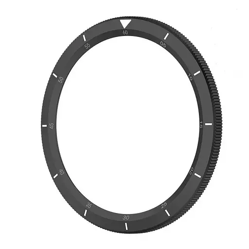 Безель металлический Sikai для смарт-часов Xiaomi Watch S3/S4 Black-white + защитное стекло - фото 4