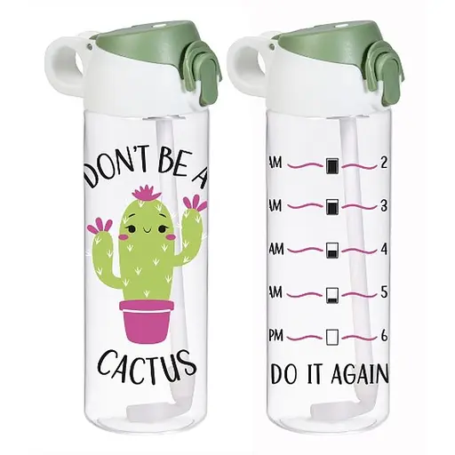 Пляшка для води Herevin Cactus з трубочкою для спорту 0.75 л (161684-051)