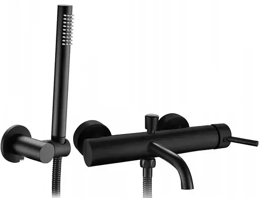Смеситель для ванны и душа Rea Lungo black черный REA-B6634 Черный - фото 1