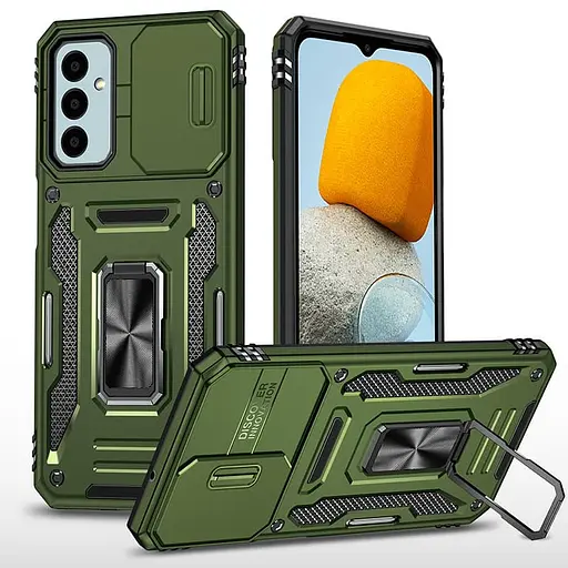 Чохол Epik ударостійкий Camshield Army Ring для Samsung Galaxy A15 4G/5G Оливковий/Army Green