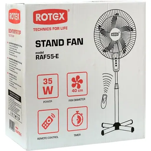 Вентилятор для підлоги Rotex RAF55-E - фото 6